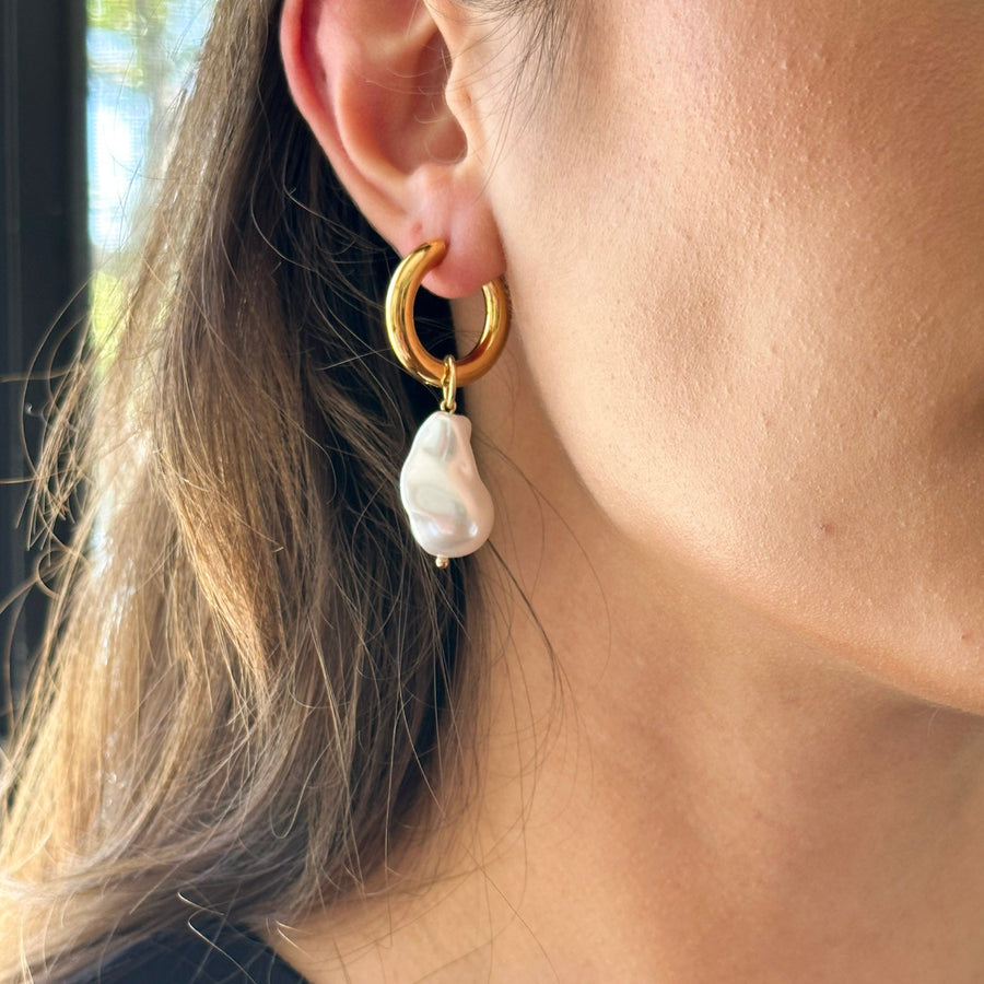Molten Pearl Hoops