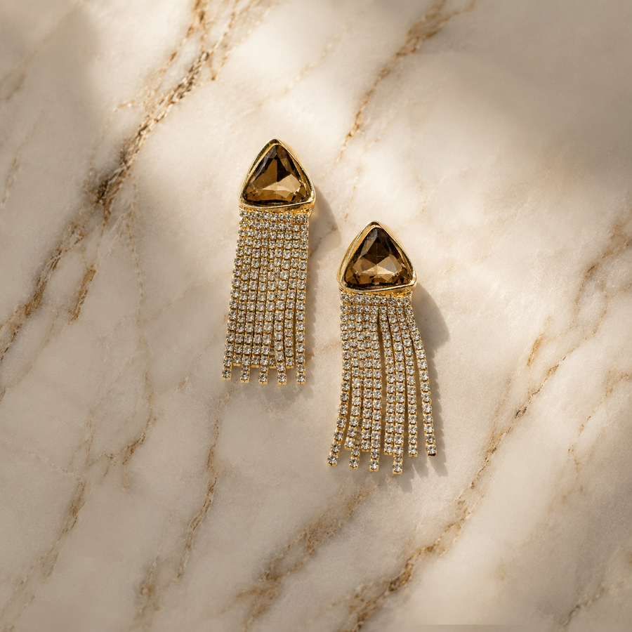 Champagne Cascade Earrings