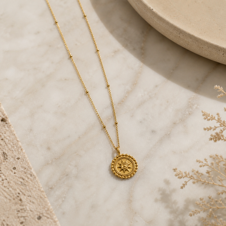 North Star Medallion Necklace