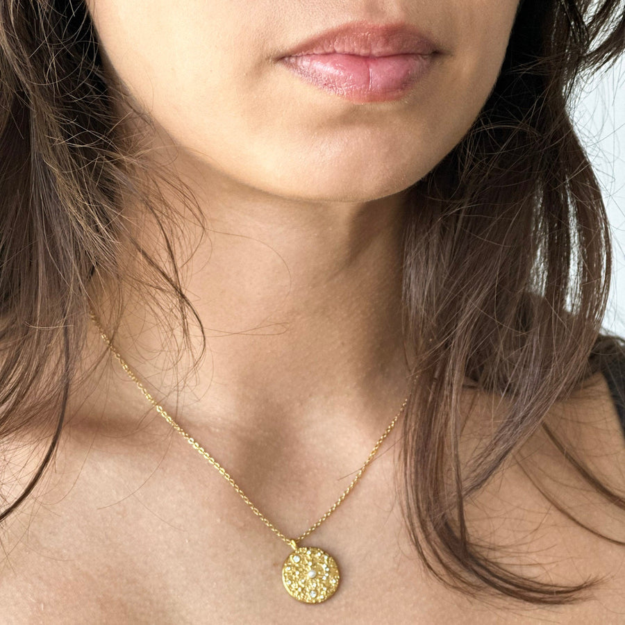 Golden Hour Medallion Necklace