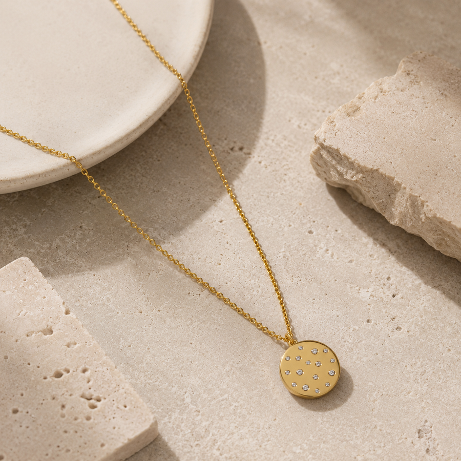 Stardust Medallion Necklace