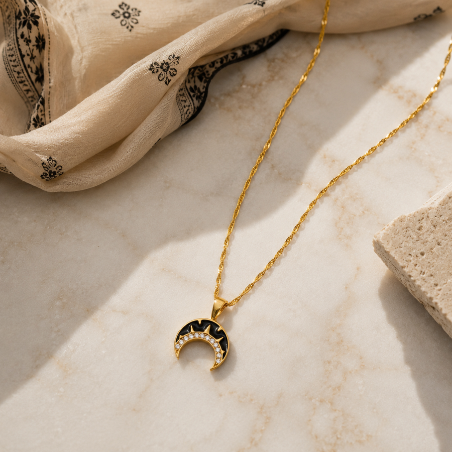 Midnight Moon Necklace