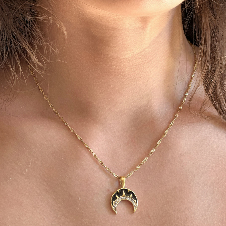 Midnight Moon Necklace