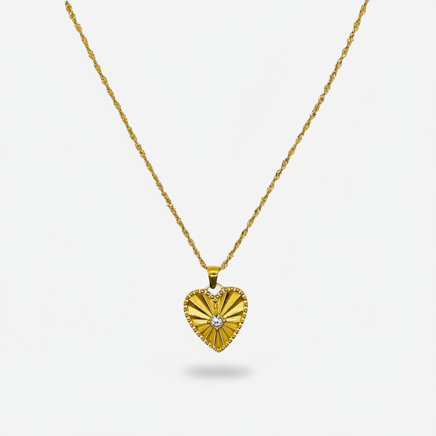 Golden Hour Heart Necklace