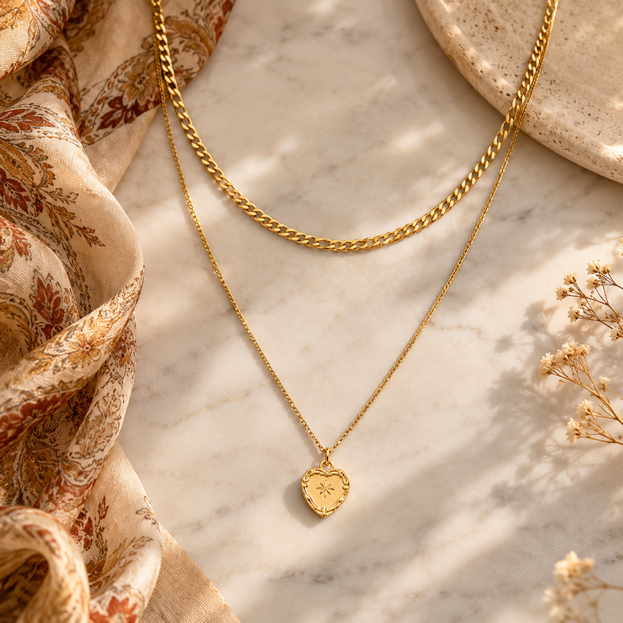 Heartline Layered Necklace