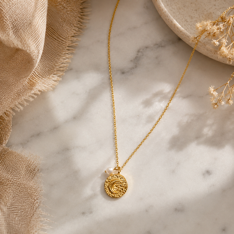 Moonlit Pearl Necklace