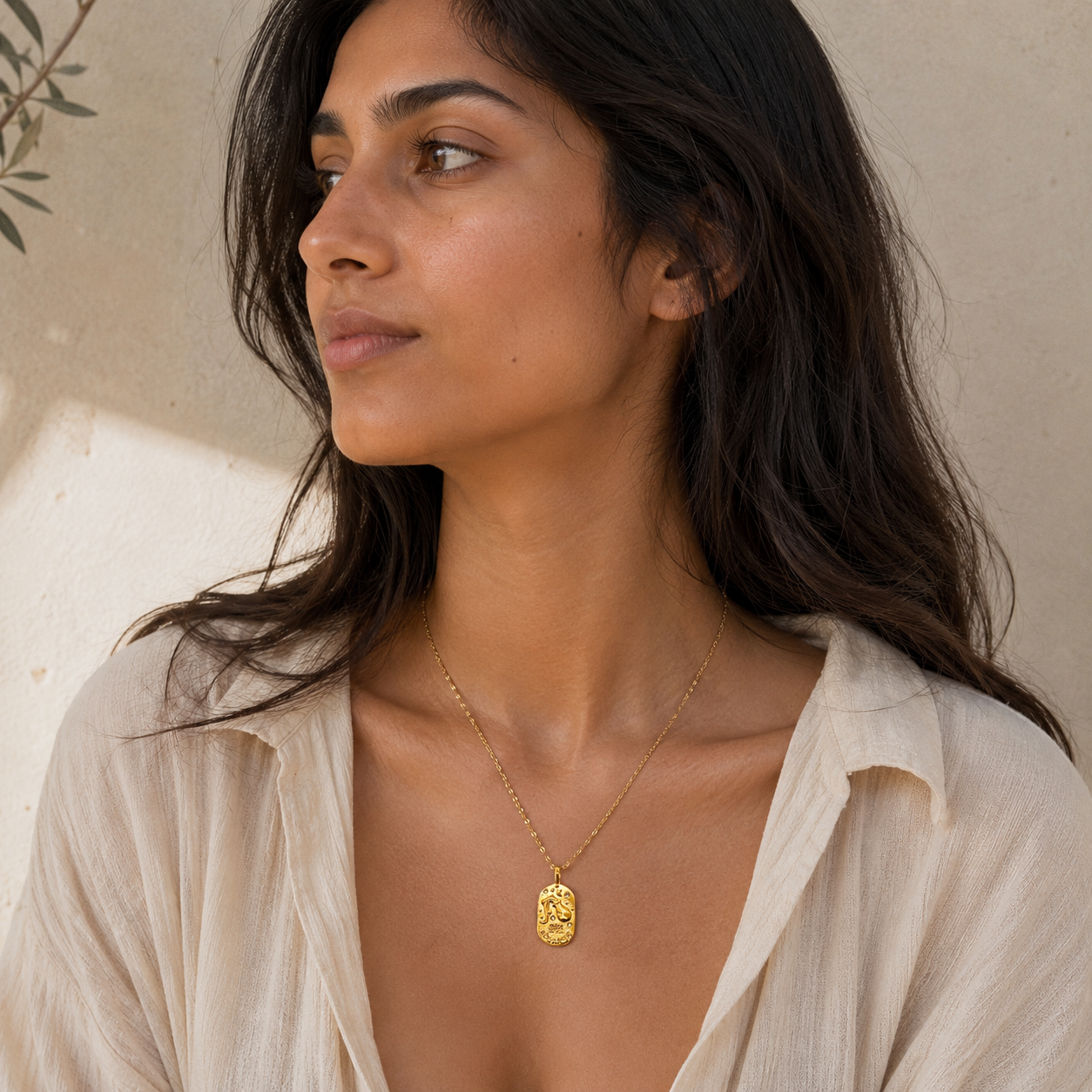 Aquarius Zodiac Necklace