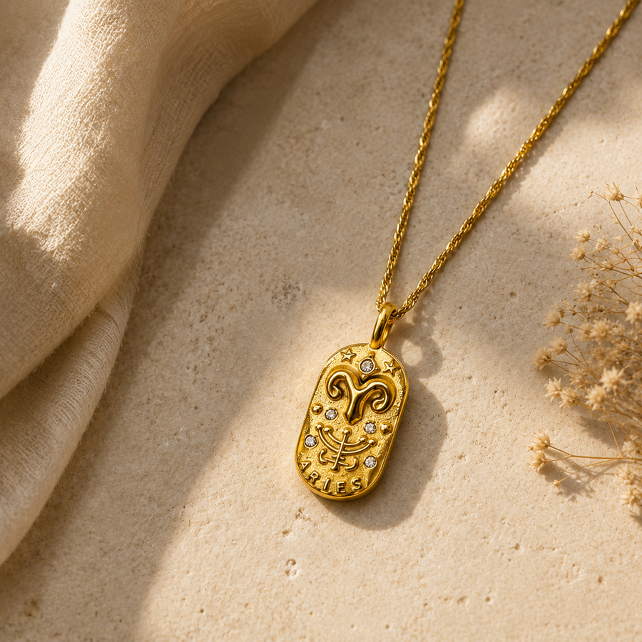 Aries Zodiac Necklace