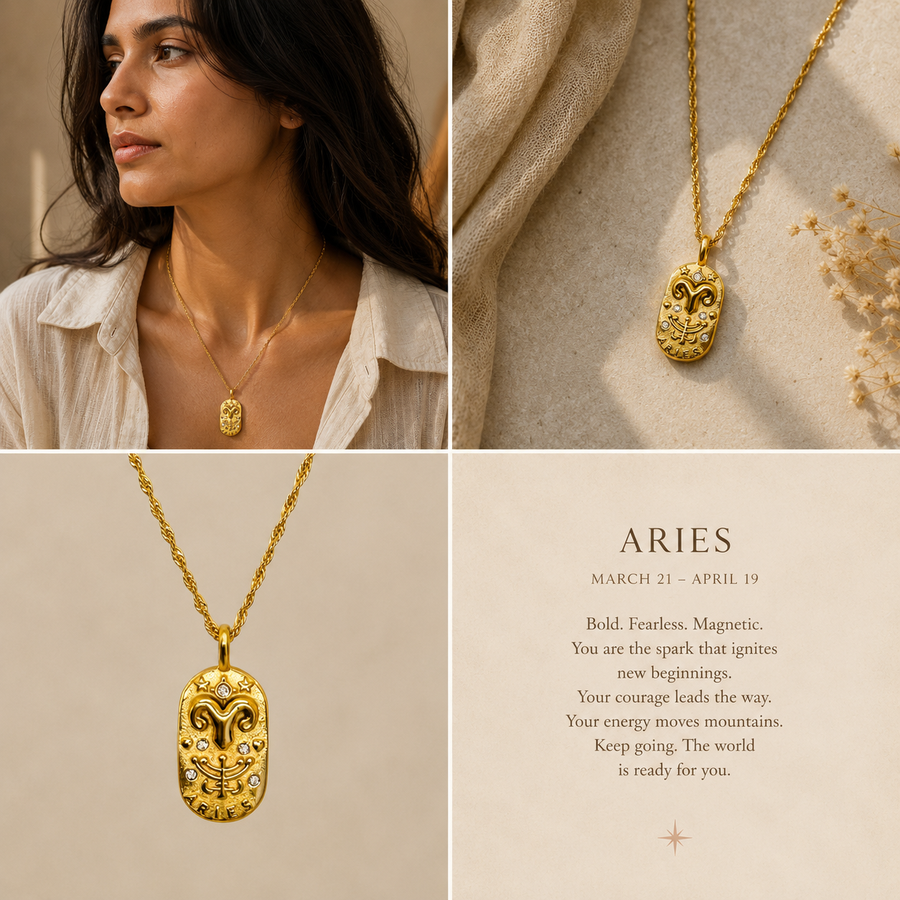 Aries Zodiac Necklace
