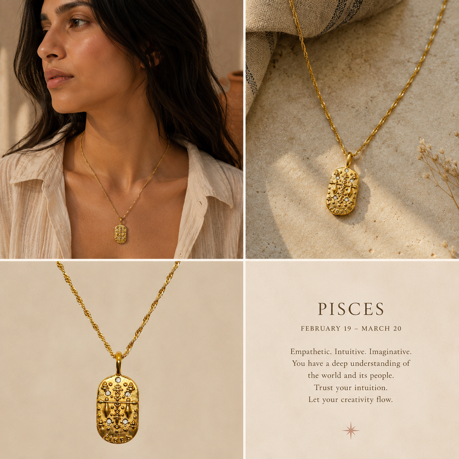 Pisces Zodiac Necklace