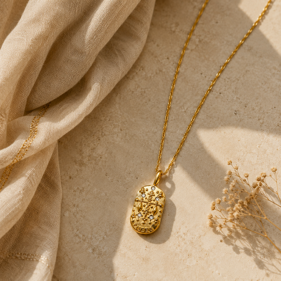 Pisces Zodiac Necklace