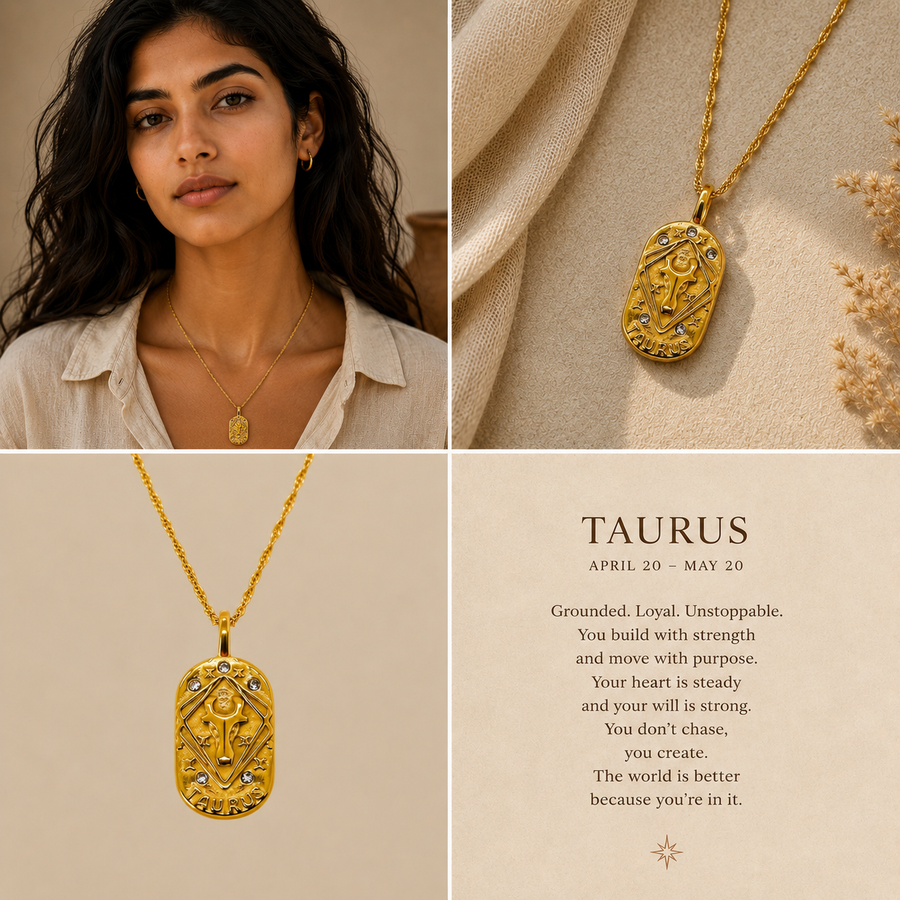 Taurus Zodiac Necklace