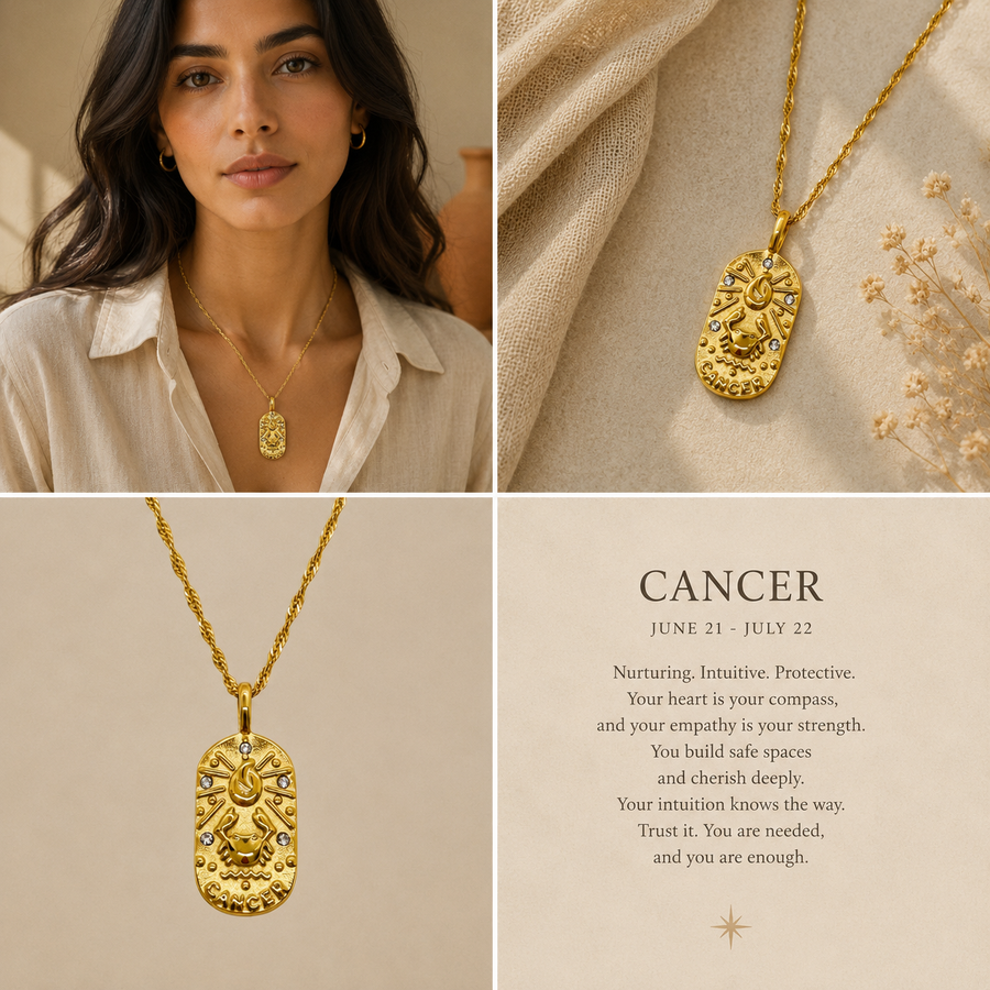 Cancer Zodiac Necklace