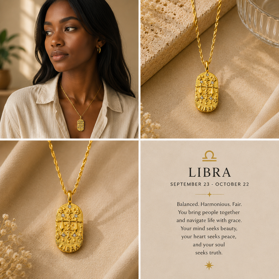 Libra Zodiac Necklace