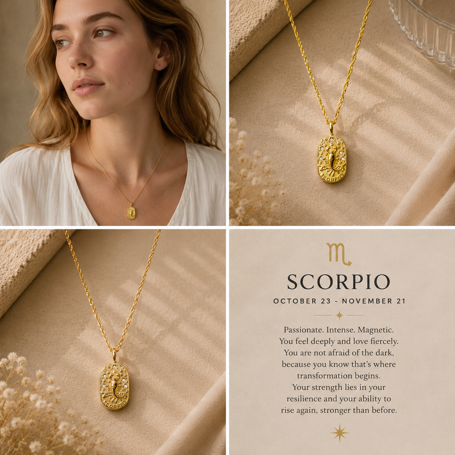Scorpio Zodiac Necklace