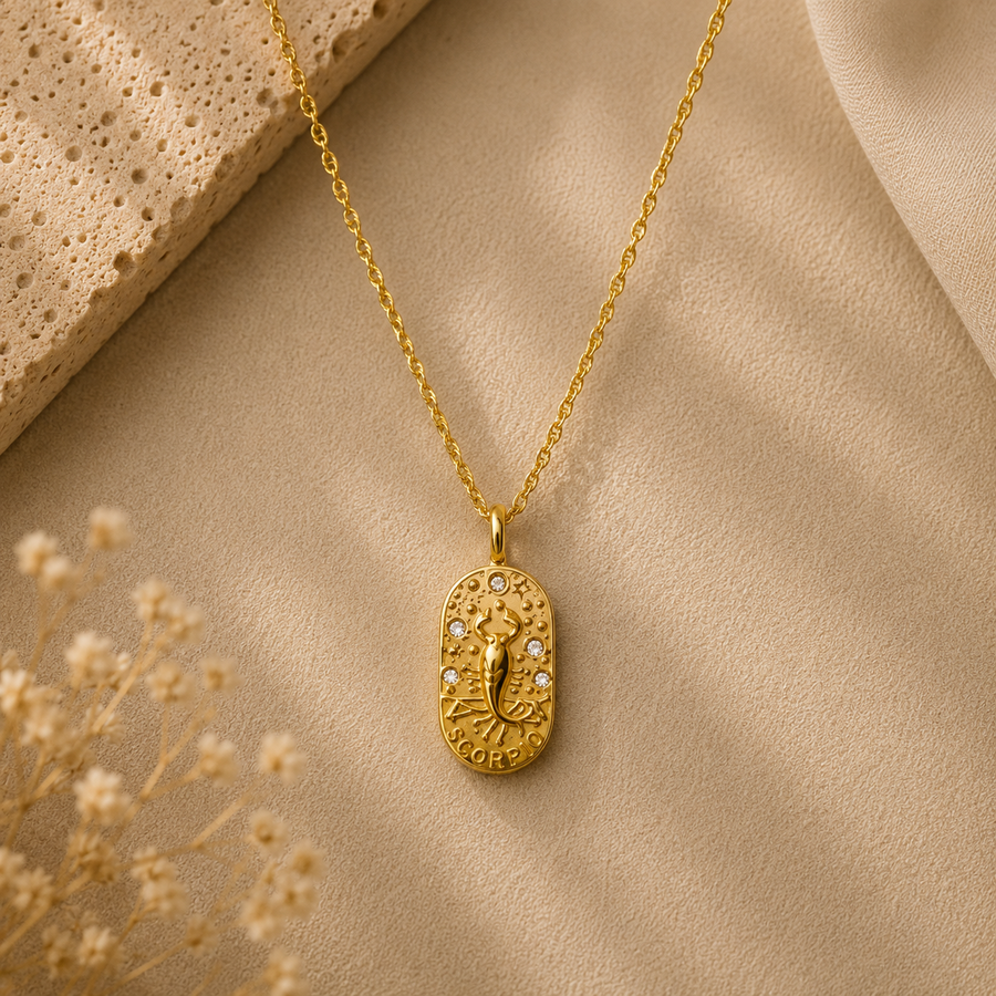Scorpio Zodiac Necklace