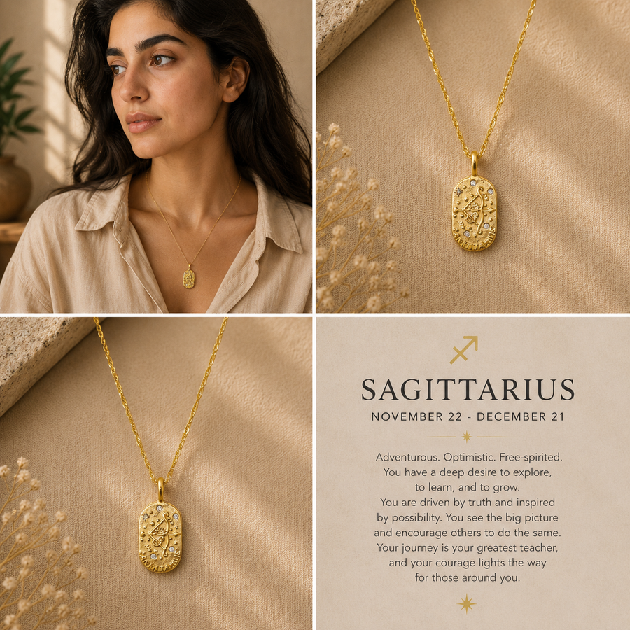 Sagittarius Zodiac Necklace