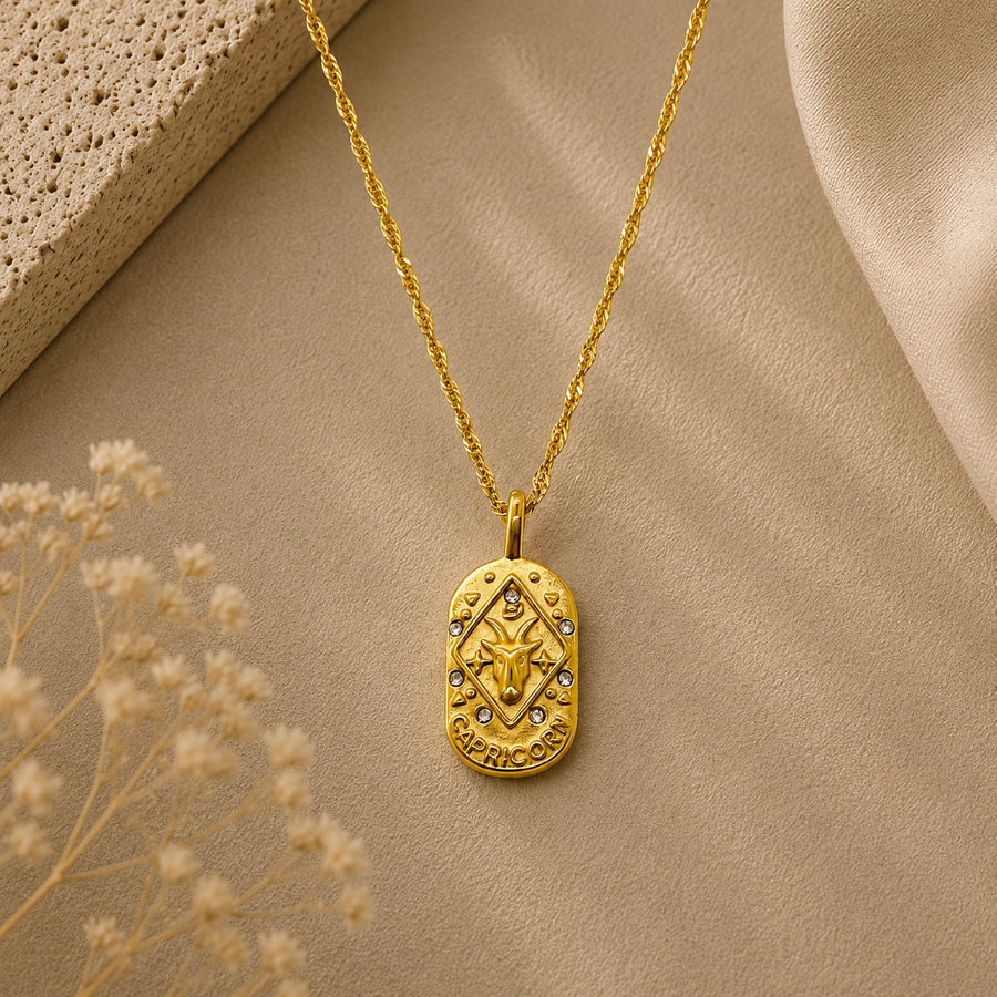 Capricorn Zodiac Necklace