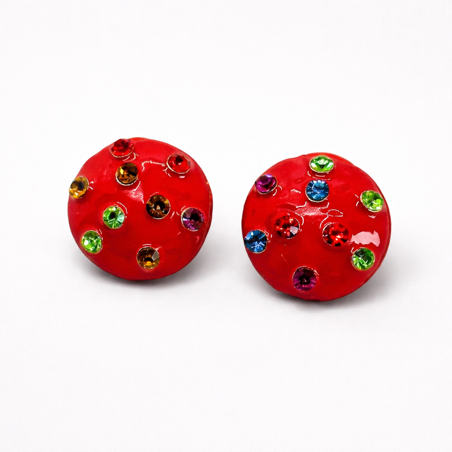 Cherry Pop Stud Earrings