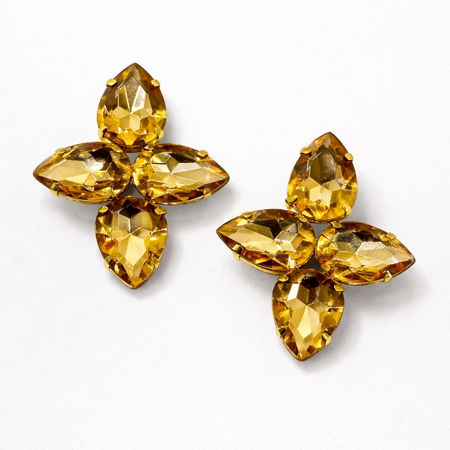 Golden Hour Crystal Studs