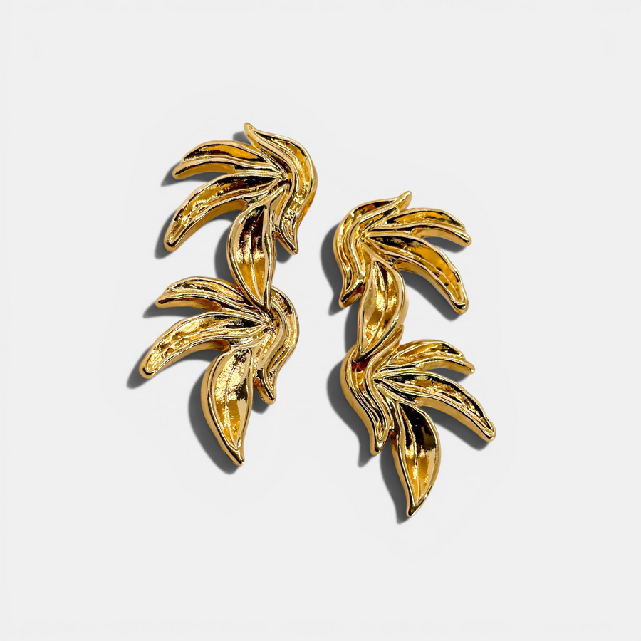 Golden Palm Earrings