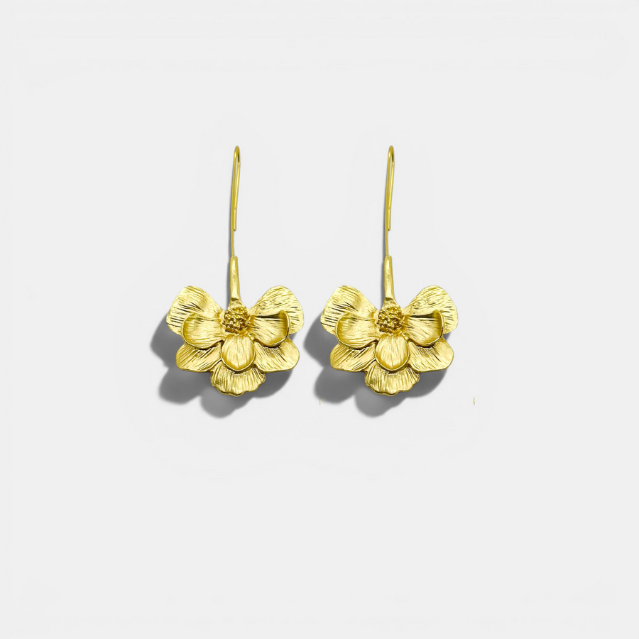 Golden Daisy Earrings