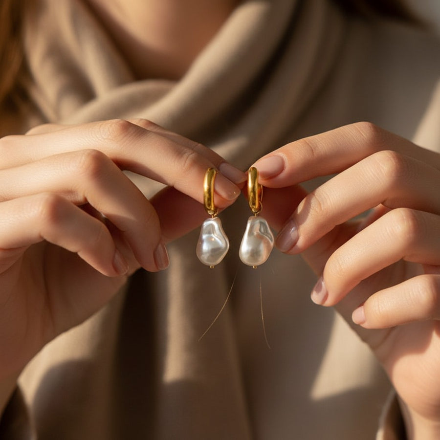 Molten Pearl Hoops