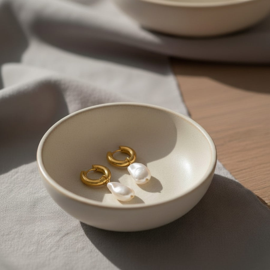 Molten Pearl Hoops