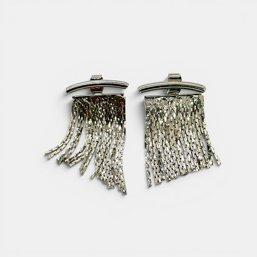 Silver Rush Fringe Earrings