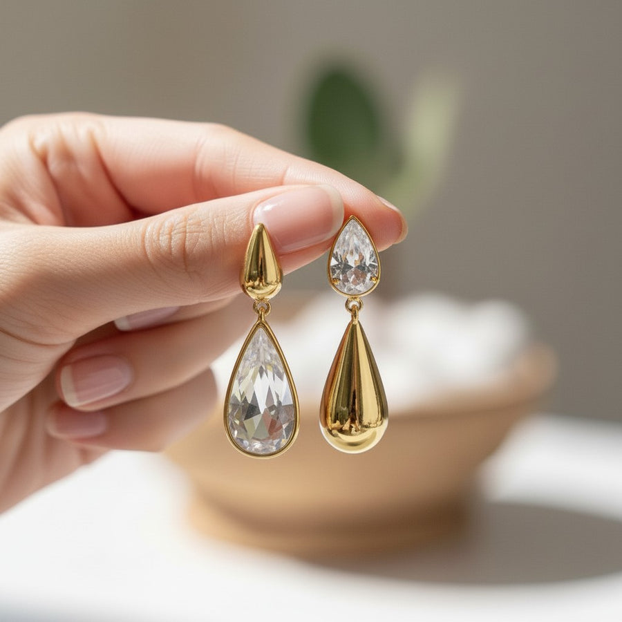 Mirror Drop Earrings