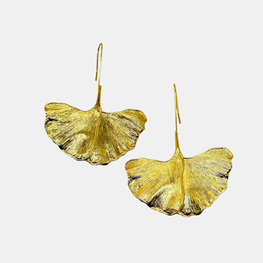 Golden Ginkgo Earrings