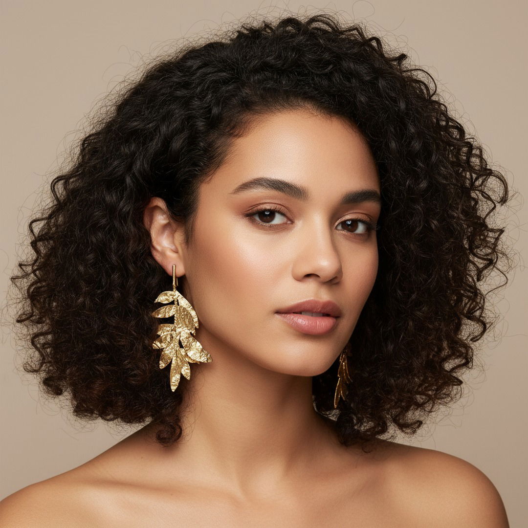 Golden Olive Earrings