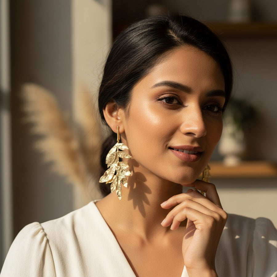 Golden Olive Earrings