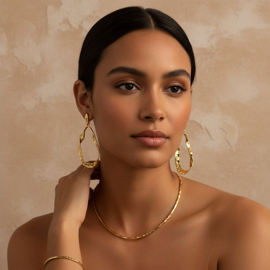 Molten Muse Drop Earrings