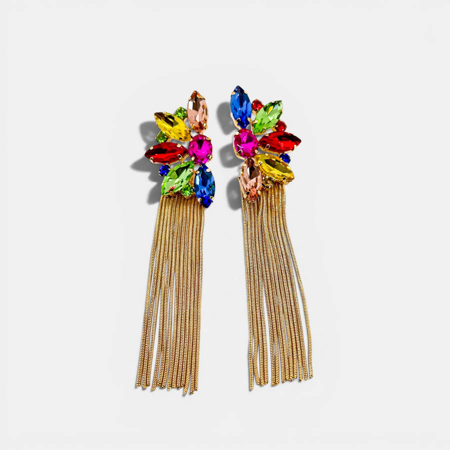 Disco Mirage Tassel Earrings