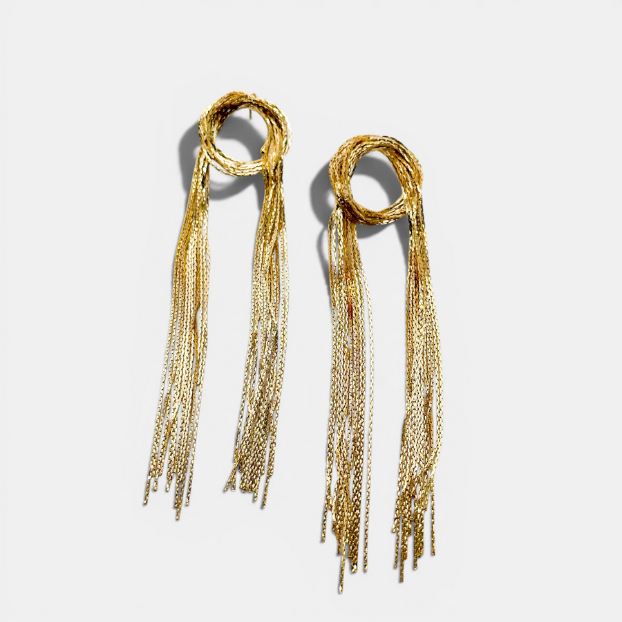 Golden Hour Fringe Earrings