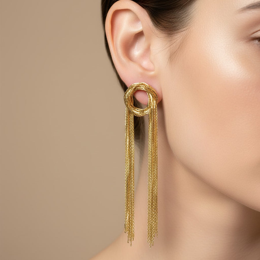 Golden Hour Fringe Earrings