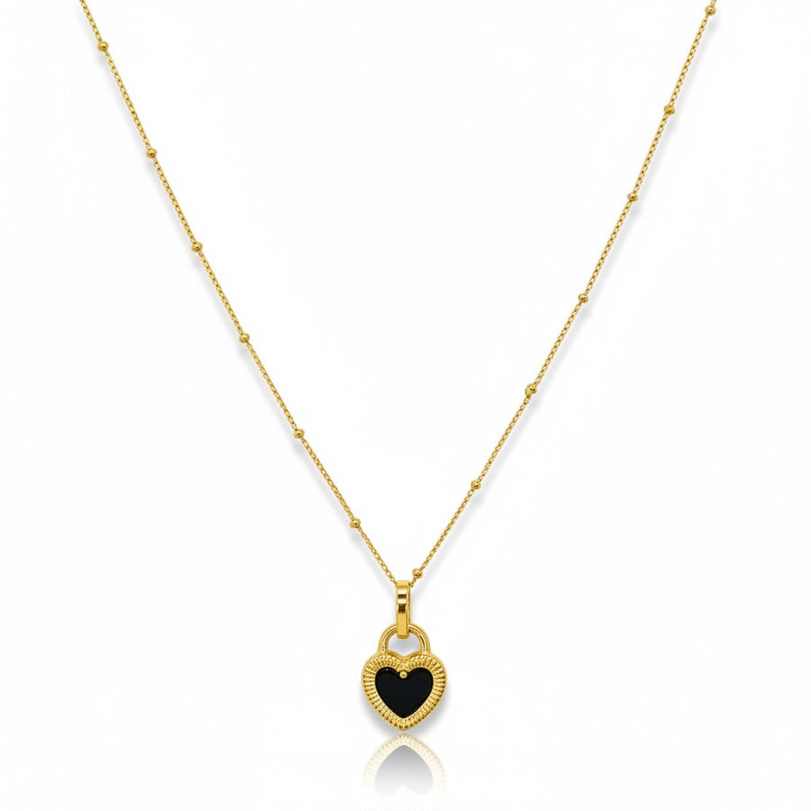 Two Sides Heart Pendant Necklace