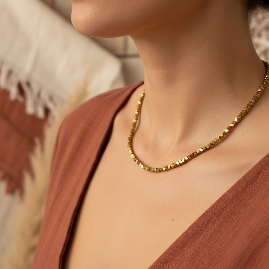 Gold Rush Beaded Necklace
