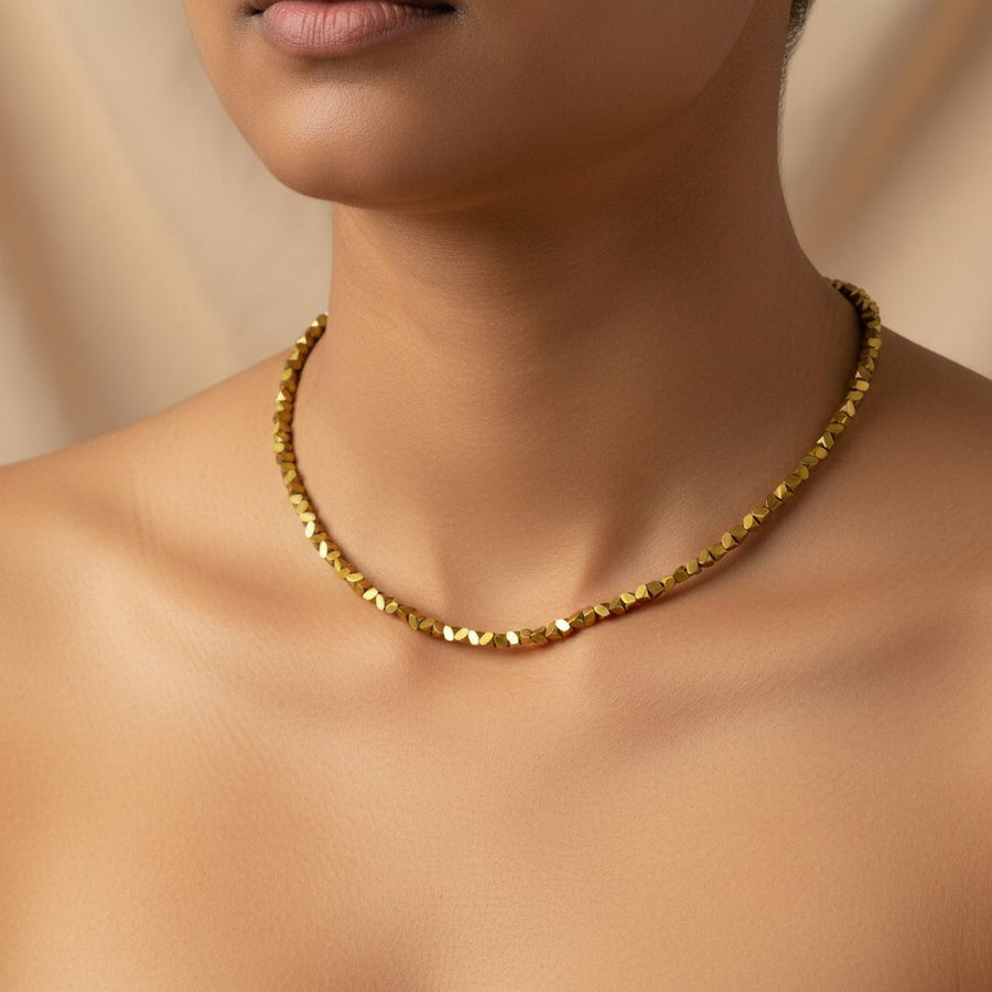 Gold Rush Beaded Necklace