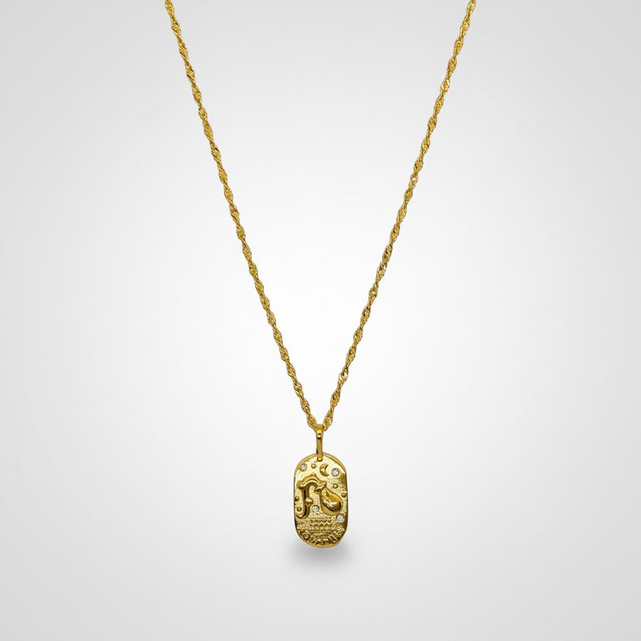 Aquarius Zodiac Necklace