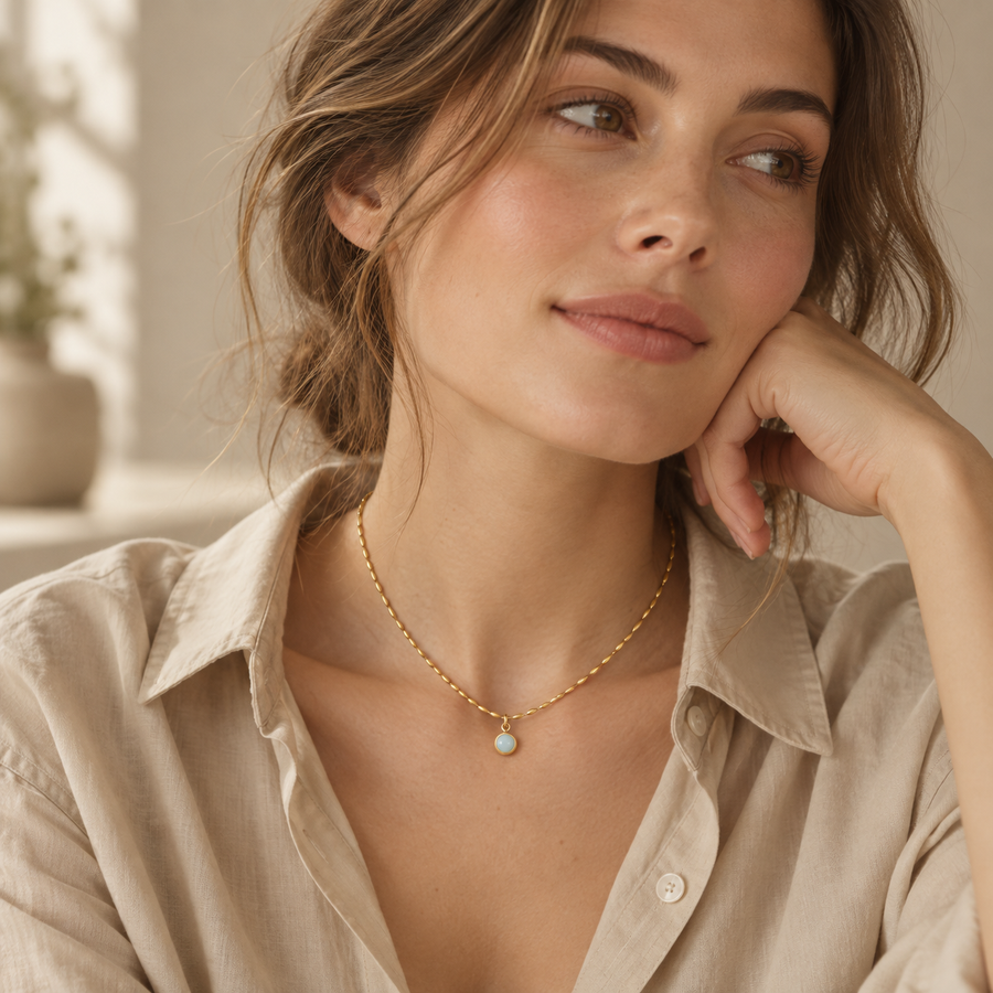 The Aventurine Drop Necklace