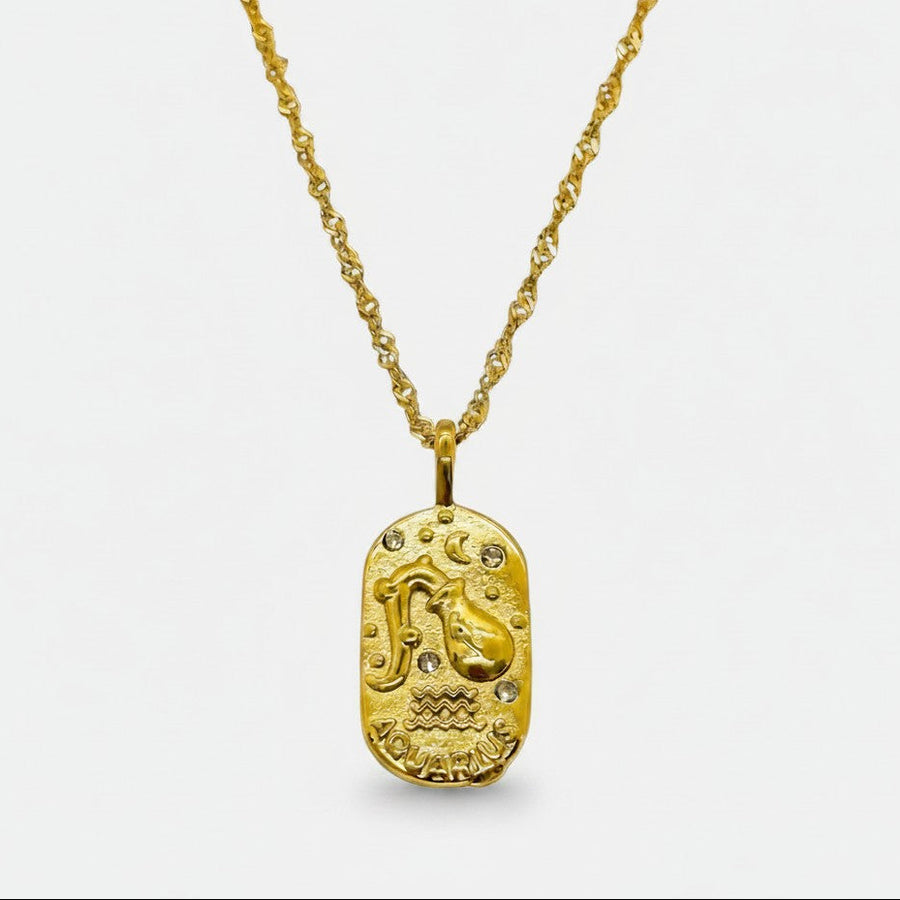 Aquarius Zodiac Necklace