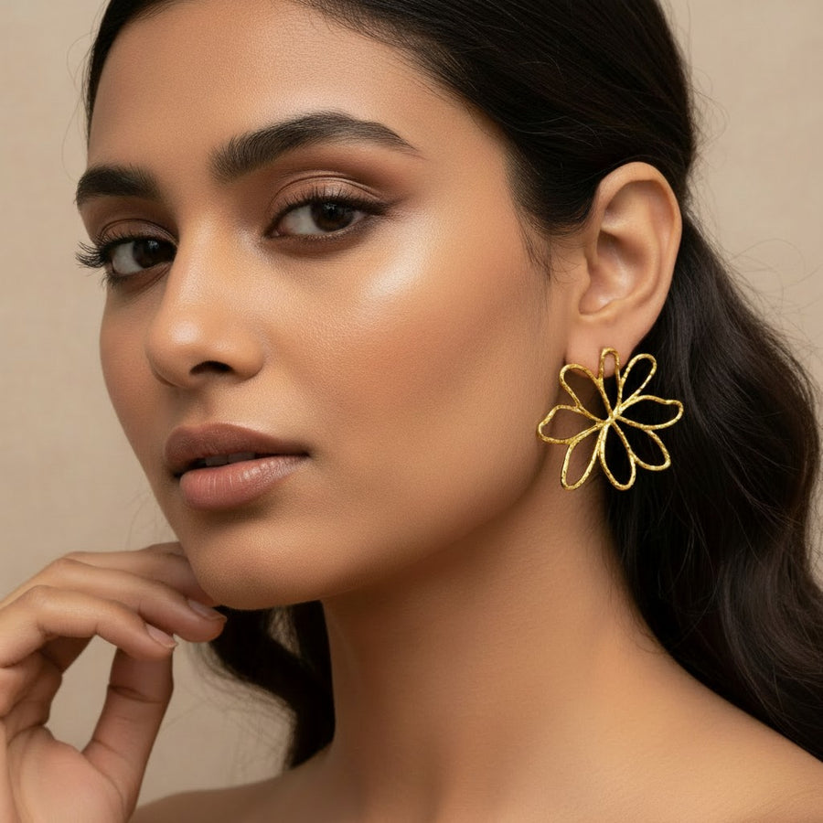 Golden Bloom Earrings