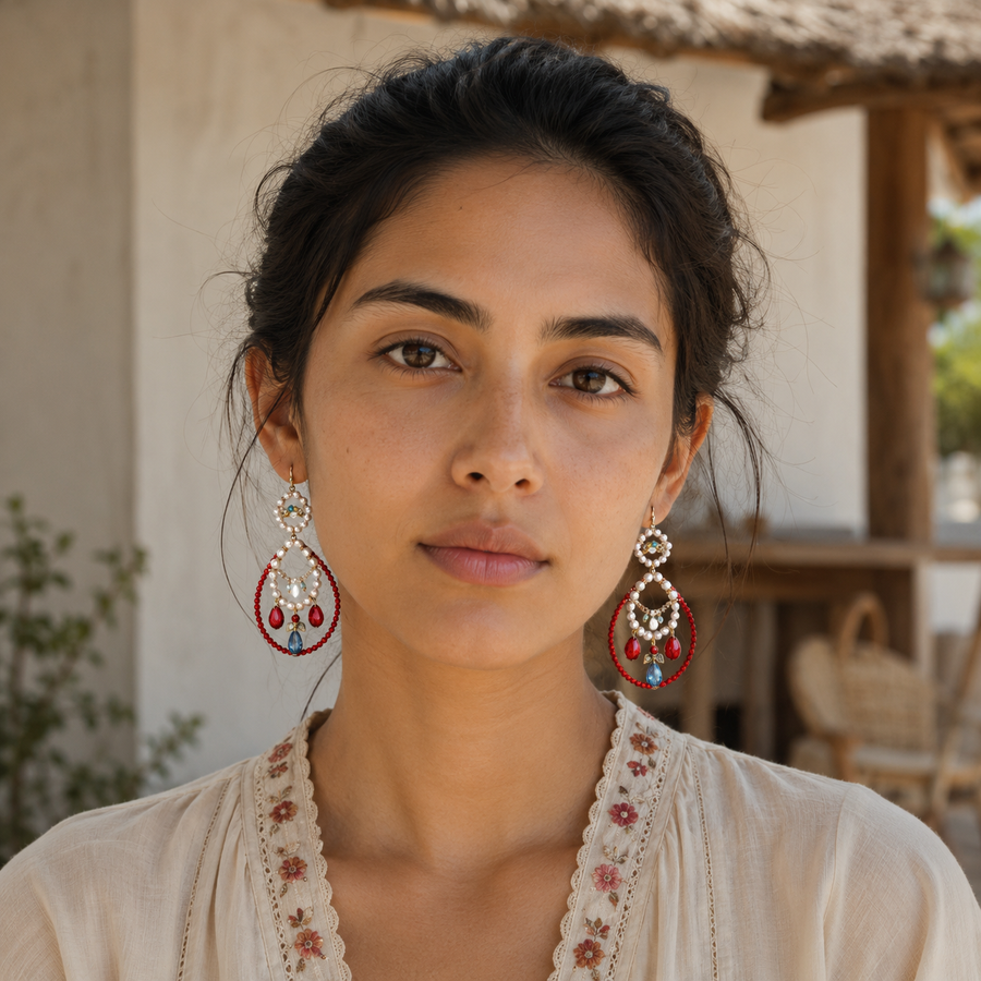 Festival Charm Statement Earrings