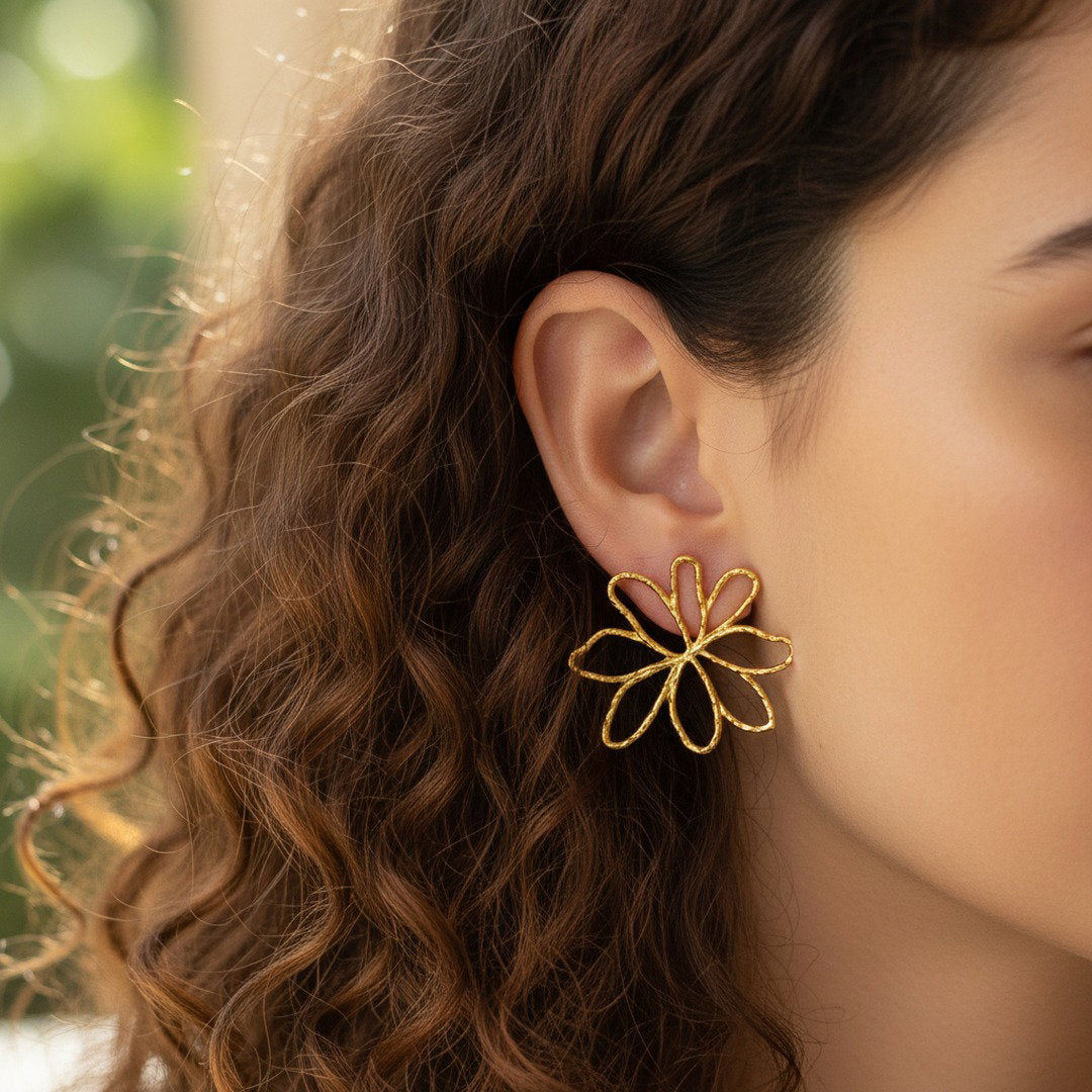 Golden Bloom Earrings