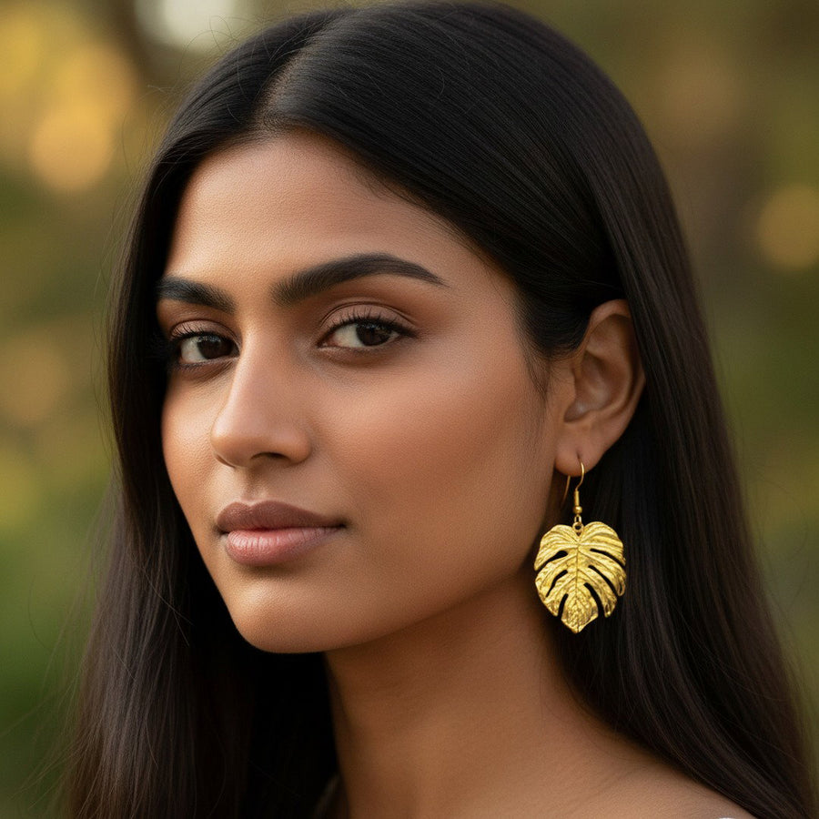 Monaco Leaf Earrings