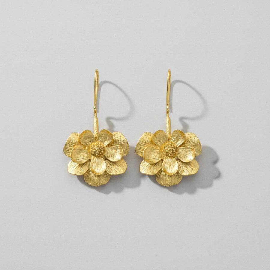 Golden Daisy Earrings