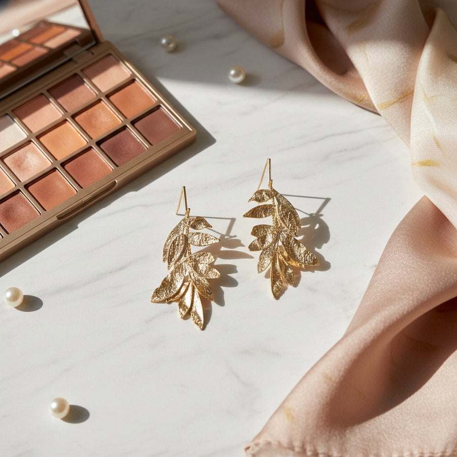 Golden Olive Earrings