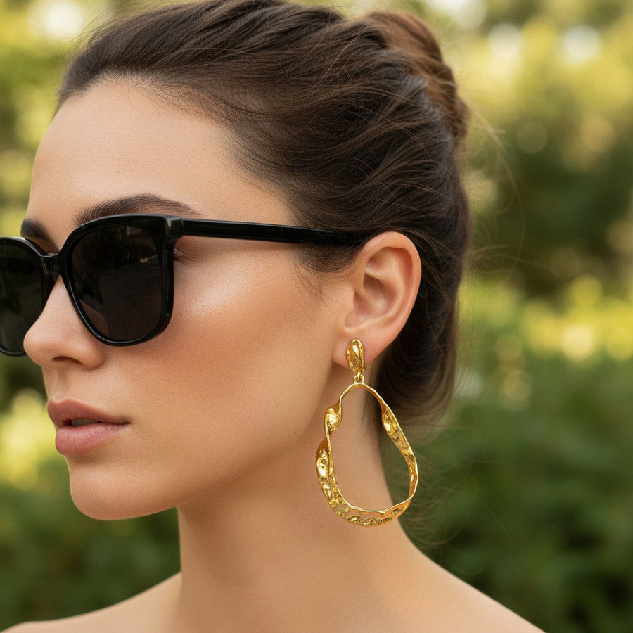 Molten Muse Drop Earrings
